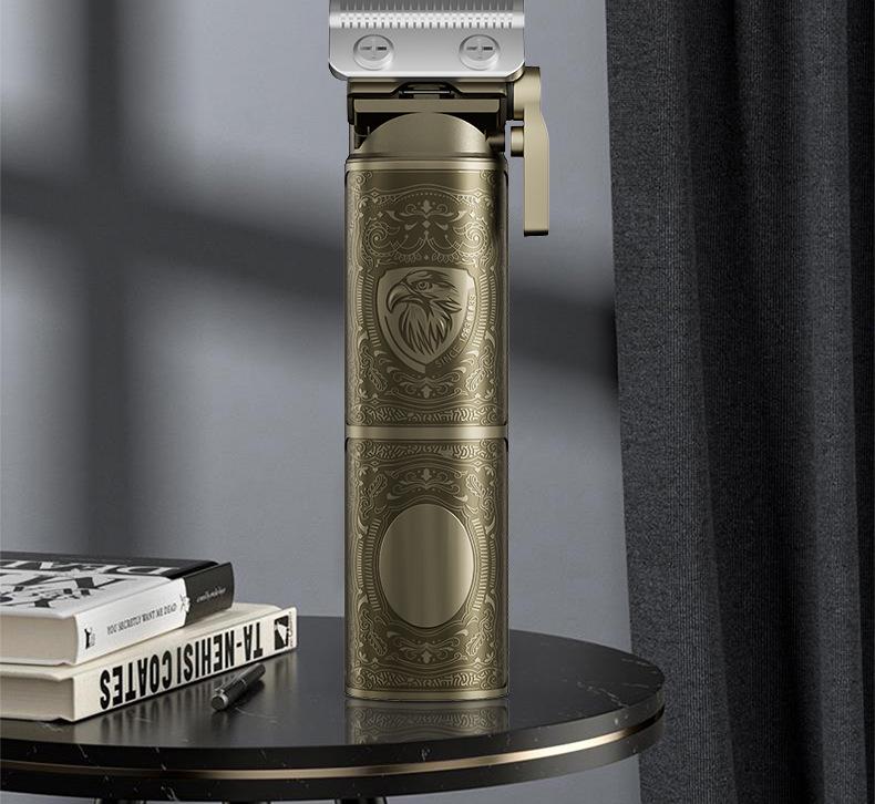 Rechargeable Digital Hair Clipper Set with Engraving, Professional Salon Quality for Home Use