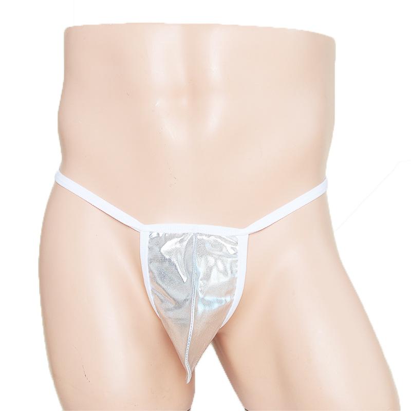 Solid color chain men's thong sex panties high-quality sex panties sexy low-rise sex panties