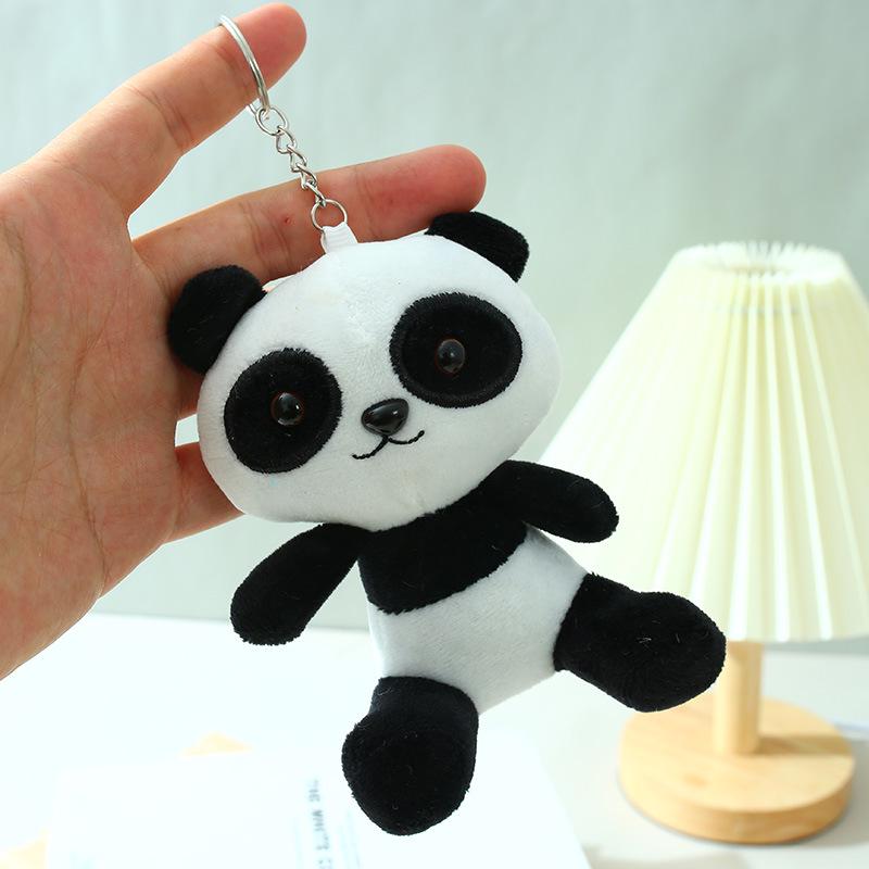 Adorable Panda Plush Keychain - Mini Animal Pendant Toy for Kids and Couples