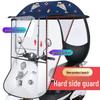Parasole per Auto Elettrica: Tendalino Gonfiabile, Scudo Paravento Antipioggia, Copertura per Bicicletta e Motocicletta