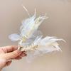 Feather Duckbill Hair Clip Side Hairpin Embroideried Wing Shape Hair Clip for Women Girl Hair Decoration Accessories