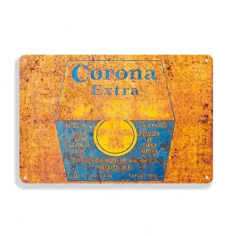 Vintage Beer Brand Metal Tin Sign Man Cave Bar Club Industrial Decor Metal Signs Plaque Garage Retro Metal Plate Wall Decor