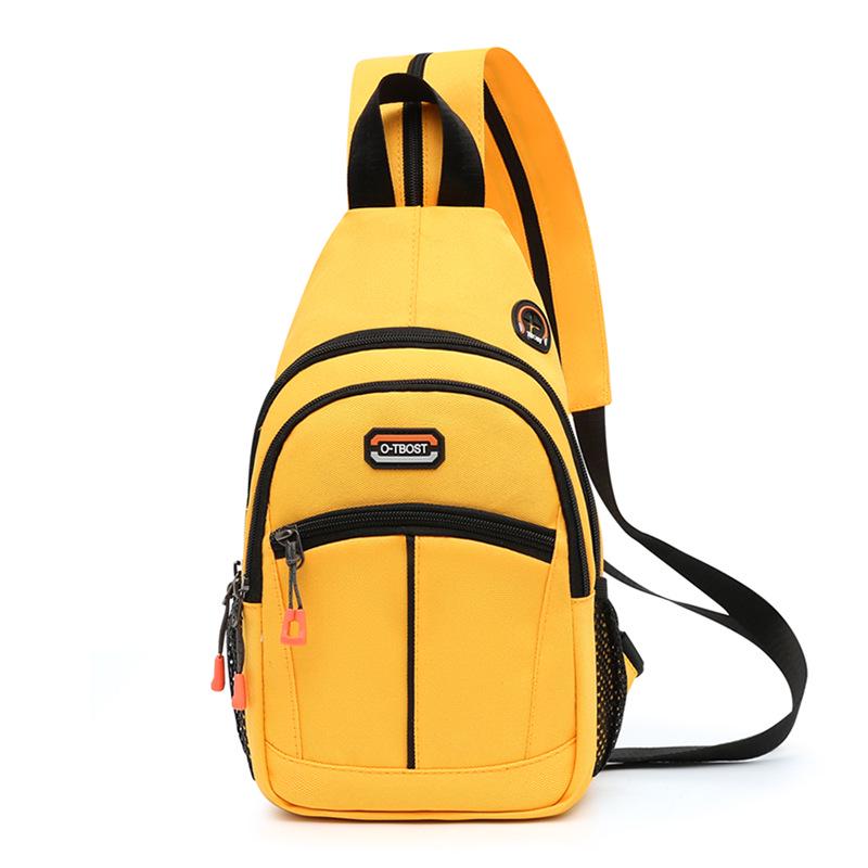Unisex Multifunctional Chest Bag: Wear As Double-shoulder, Single-shoulder, or Crossbody; Versatile Small Niche Design.