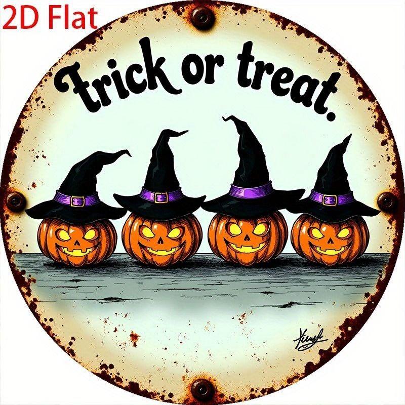 2D Flat Hanging Decorative Metal Sign Hand Painted Art