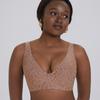 Seamless Wirefree Full Cup Bra for Women Comfortable Undergarment Summer Breathable Black/Beige M-2XL