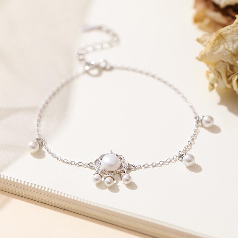 

Оригинальный жемчужный браслет Ruyi с замком, женский браслет из стерлингового серебра 925 пробы, китайский шикарный ретро-браслет с замком в национальном стиле, темпераментный браслет Adjustable size