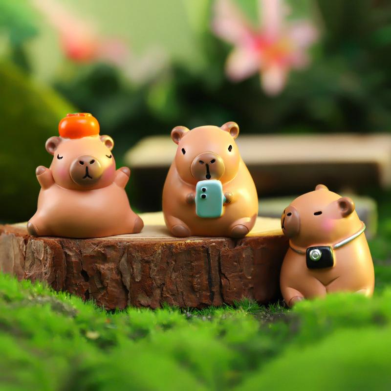 Nouvelle Boîte Aveugle Capybara Simulation Mini Capybara Figurines Poupée Enfant Anniversaire Cadeau de Noël