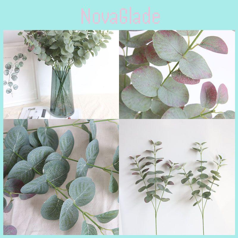 Lush Green 68cm Artificial Fake Leaf Eucalyptus Plant For Timeless Home Decor