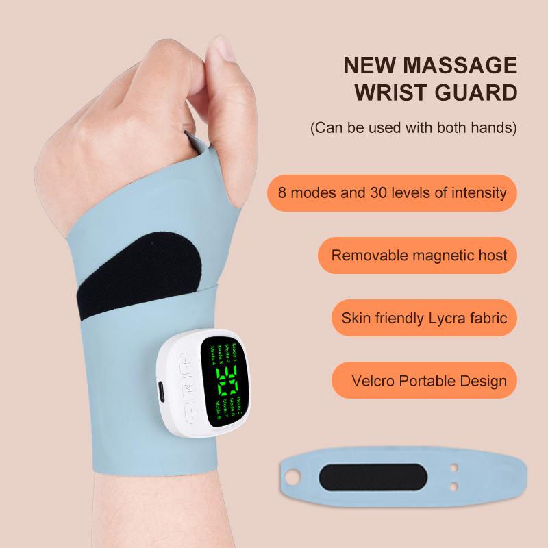 

Электрический массажер для запястья USB-перезаряжаемый вибрационный снимает теносиновит массажер для облегчения усталости при карпальном туннельном синдроме уход за здоровьем синий