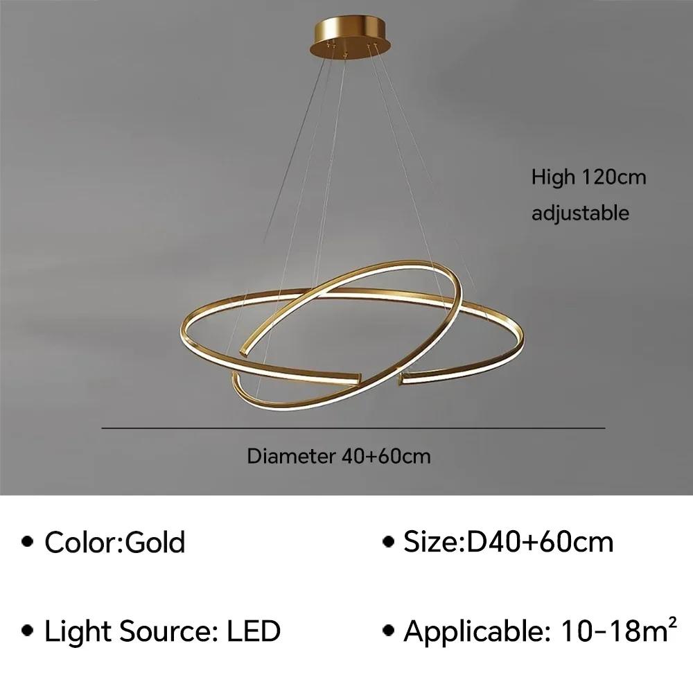 

Современный светодиодный подвесной светильник для гостиной, столовой, зала, бара, спальни, потолочная люстра, украшение дома, внутреннее освещение Warm white(no RC)