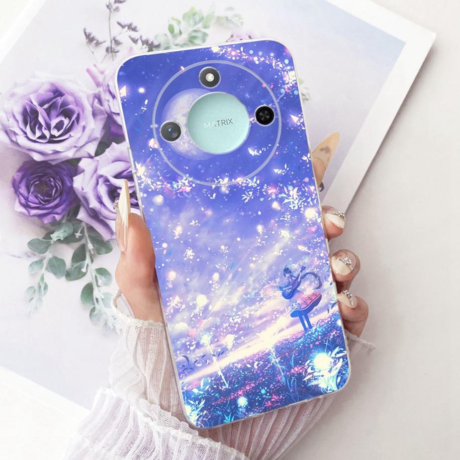 6.8" Case For Honor X9c Smart 5G Cover Cool Fashion Dragon Lion Wolf Cartoon Soft Silicone Phone Cases For HonorX9c Smart Bumper