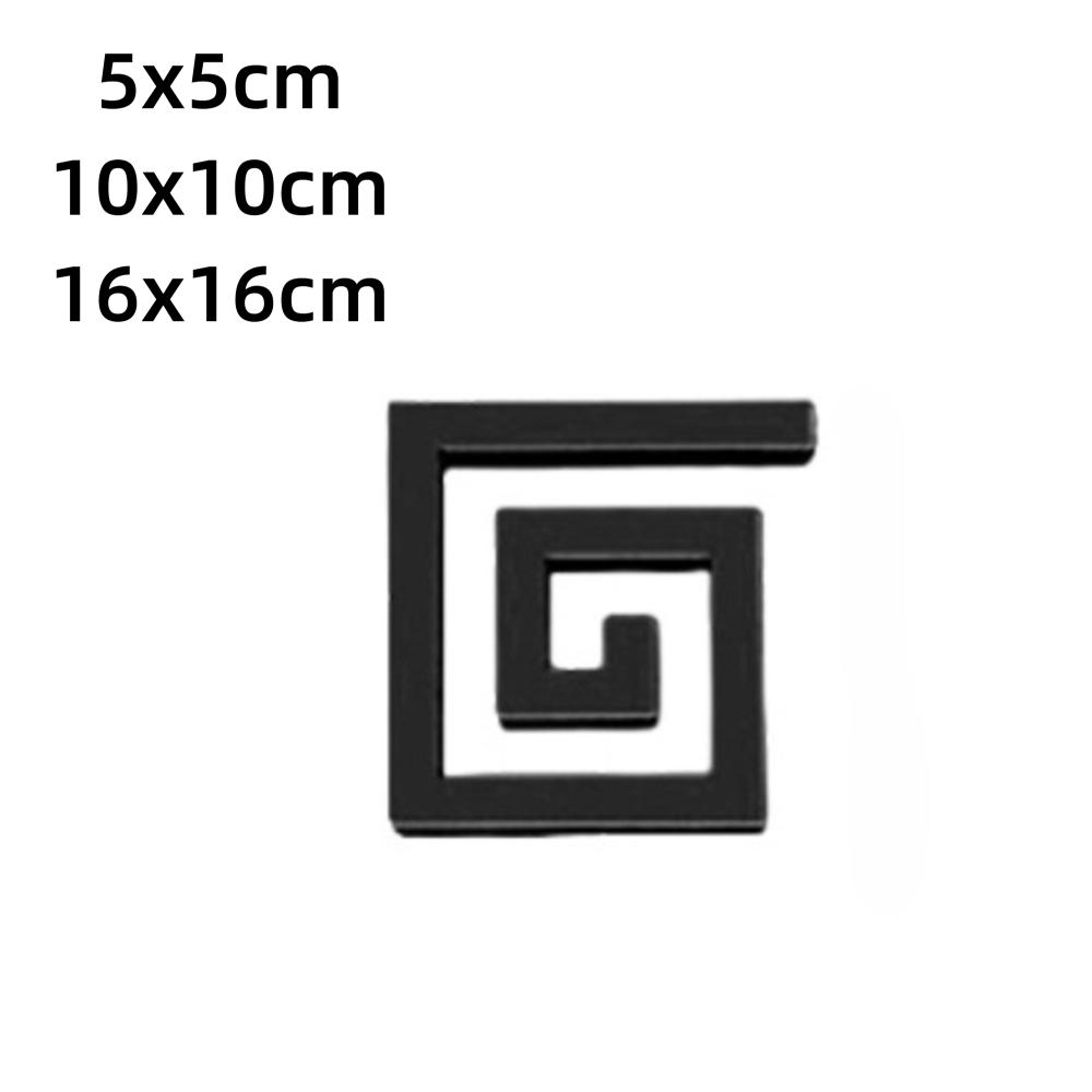 10pcs 3D Mirror Self-Adhesive Waistline Self-Adhesive Edge Strip Decoration Corner Line  Wall Decor