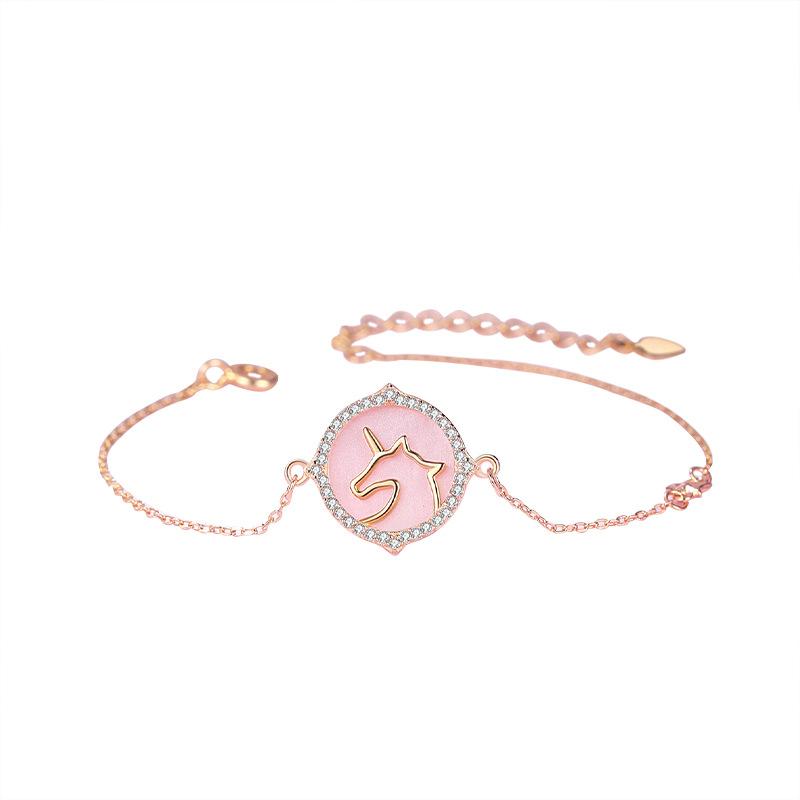 Tancise 925 Sterling Silber Zirkon Armband Schmuck Geometrische Perlenkette Gliederarmbänder Mode Feines Hochzeitsgeschenk für Freundin Frauen