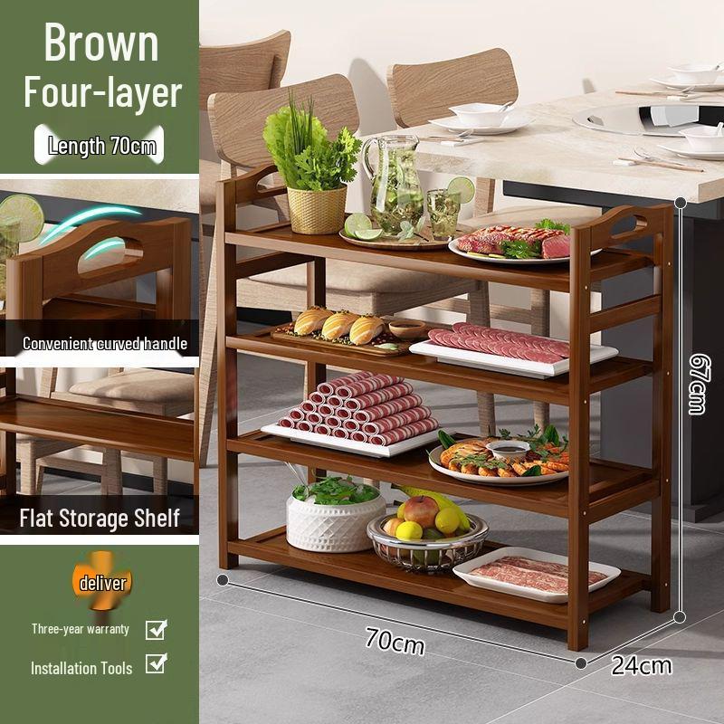 Mehrschichtiges Massivholz Gemüsegestell für Küche & Restaurant