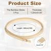 uxcell Knitting Bamboo 3 x Basket Weaving Wicker Repair Thick Thin Bamboo Strips for Basket DIY and Chandeliers Strips, Rolls, 0.79" 10ft, Supplies,