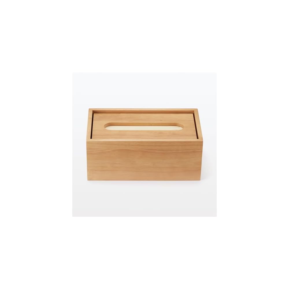 MUJI Wooden Tissue Box, Inner Dimensions: Width 205 x Depth 11 x Height 85cm, for Soft Pack