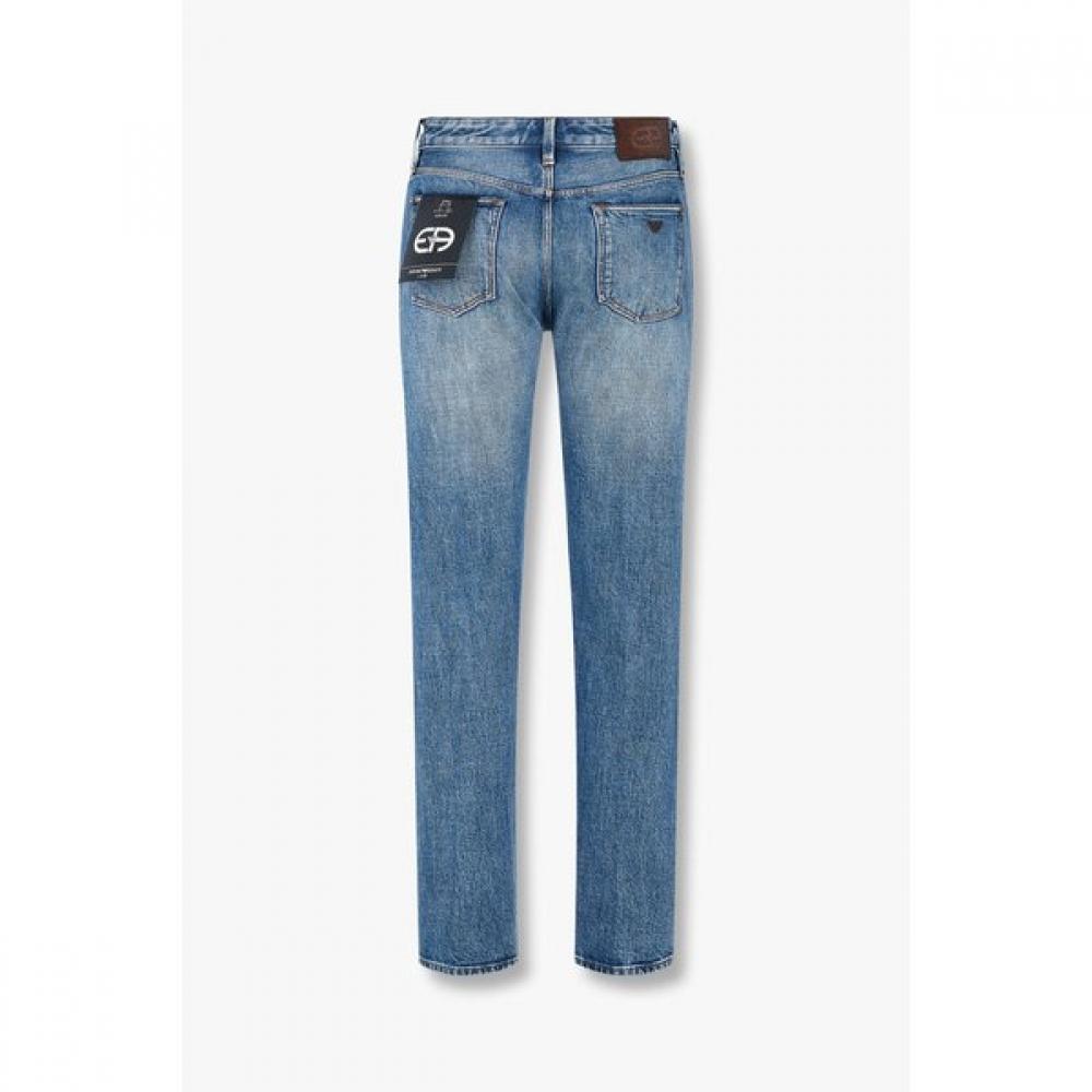 Emporio Armani Men S Denim pantS With Logo Detail waShing  A515106007 