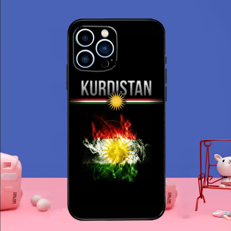 Custodia per Telefono con Bandiera del Kurdistan per iPhone 16 15 14 13 12 11 17 Pro Max Plus 12 13 mini 16e 17 Air Bumper Cover