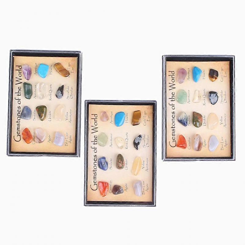 3x MagiDeal Earth Science Toys for Children Rock & Mineral Collection