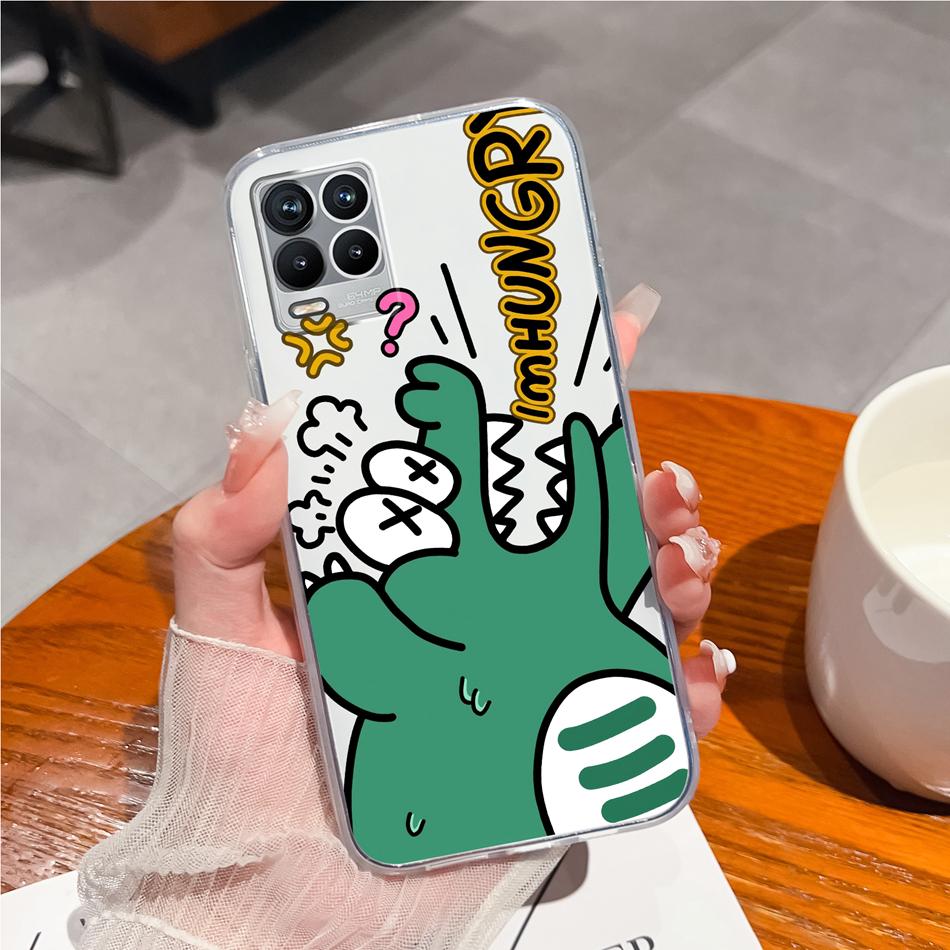 Für Realme 8 Pro Handyhülle Kreatives Tintenbild Weiches TPU Klares Silikon Anti-Drop Rückseite Für Realme8 4G 5G 8Pro Funda Capa