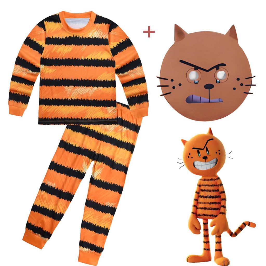 Cosplay Clothing Detective Dog Cat Printed Kids Unisex Clothing Sets