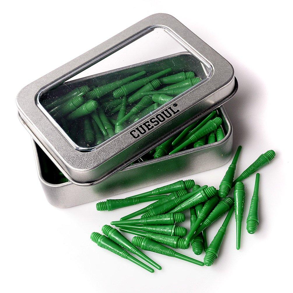 CUESOUL 100pcs 2BA Soft Tip Dart Points (CSSTP008 - green)