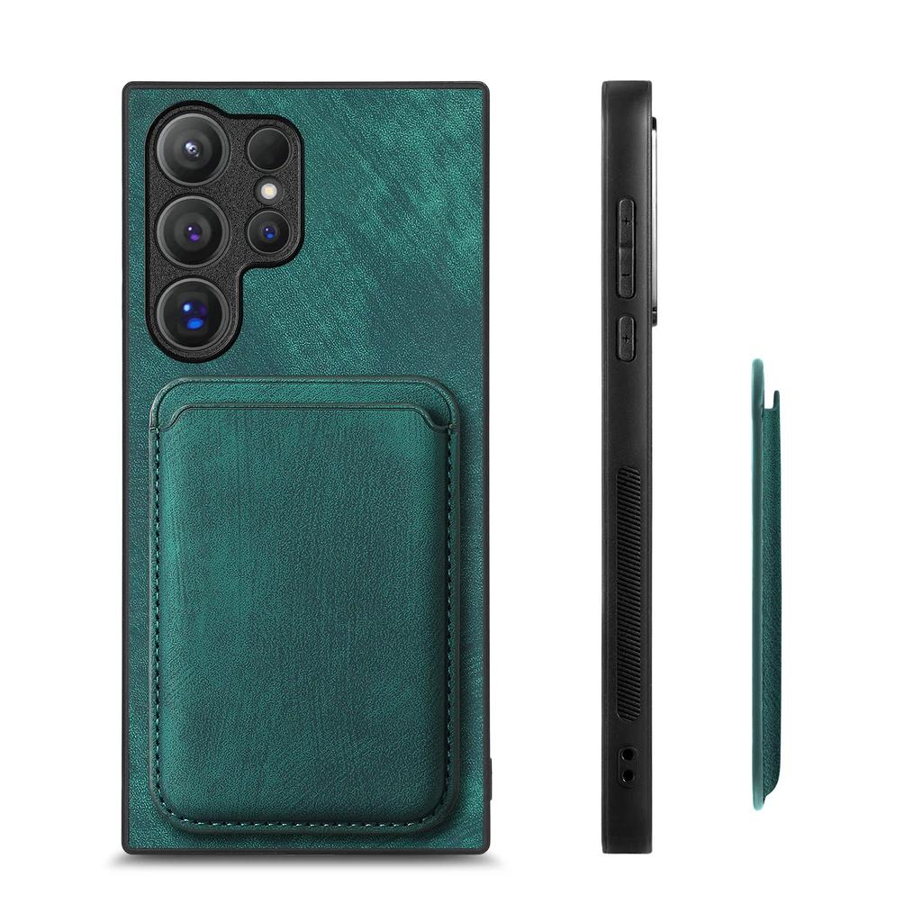 2 v 1 Odnímatelné Magnetické s Držákem na Karty Pouzdro na Telefon pro Samsung Galaxy S23 FE S24 S22 Ultra Plus A25 A35 A15 A05 A05S Kryt
