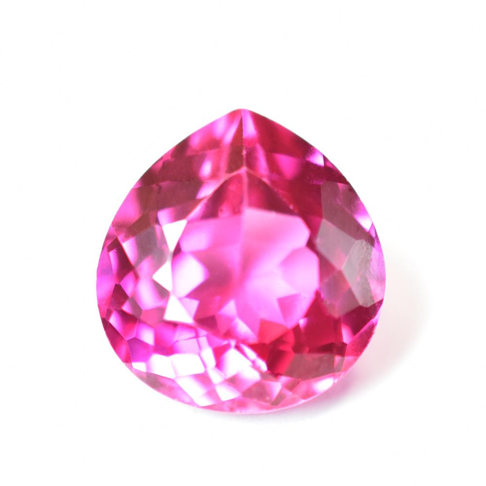 Natural Pink Sapphire 9.60 Ct Certified Pear Cut 13x12 mm Loose Gemstone