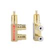 Pistol Style Adapter Diy Accessories Gold Plated Av Audio Splitter Plug Rca Adapter 1 Male To 2 Female F Connector