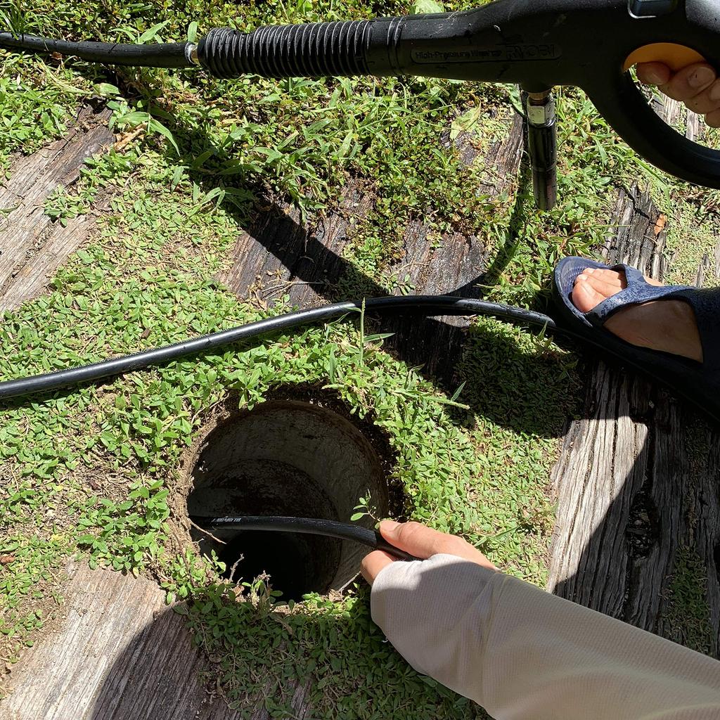 HOTEISON High-Pressure Washer Pipe Cleaning Hose, 40MPa, 60℃, for Ryobi High-Pressure Washers (5.0m)