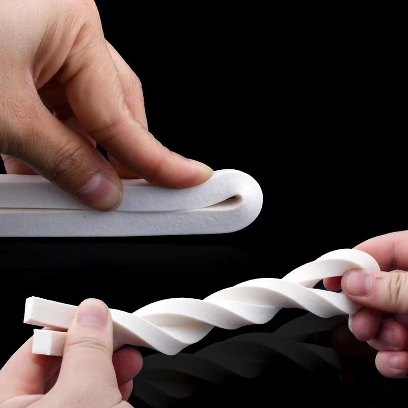 Direct Selling Top Quality White Silicone Foam Strip 3meters Square Foam Silicon Strip for Sealing purpose Acoustic foam Sealing