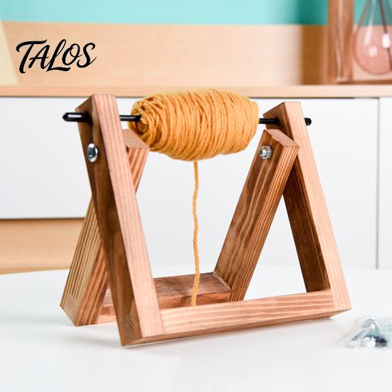 Knitting Supplies for Beginners Wooden Crochet Yarn Holder, Rotatable Portable Organizer Rack, Stable Wood Spindle Mortise And Tenon Frame Dispenser
