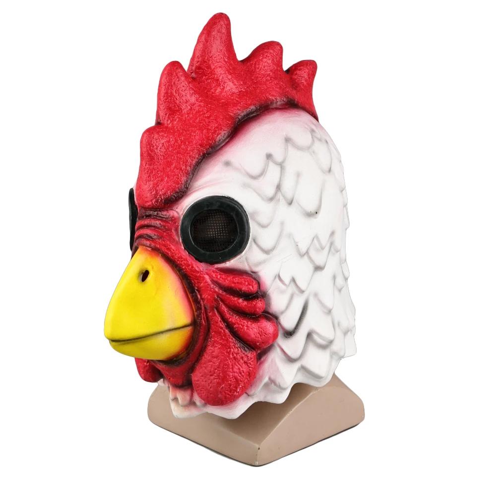 Miami Haan Cosplay Masker Latex Hotline Dieren Maskers Kippenkop voor Halloween Feest Maskerade Grappig Nieuw Persoonlijkheid Volwassene