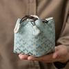 Tea Set Storage Bag Chinese Style Thickened Multi-Functional Teapot Cloth Pouch Protective Portable for Holiday Trips