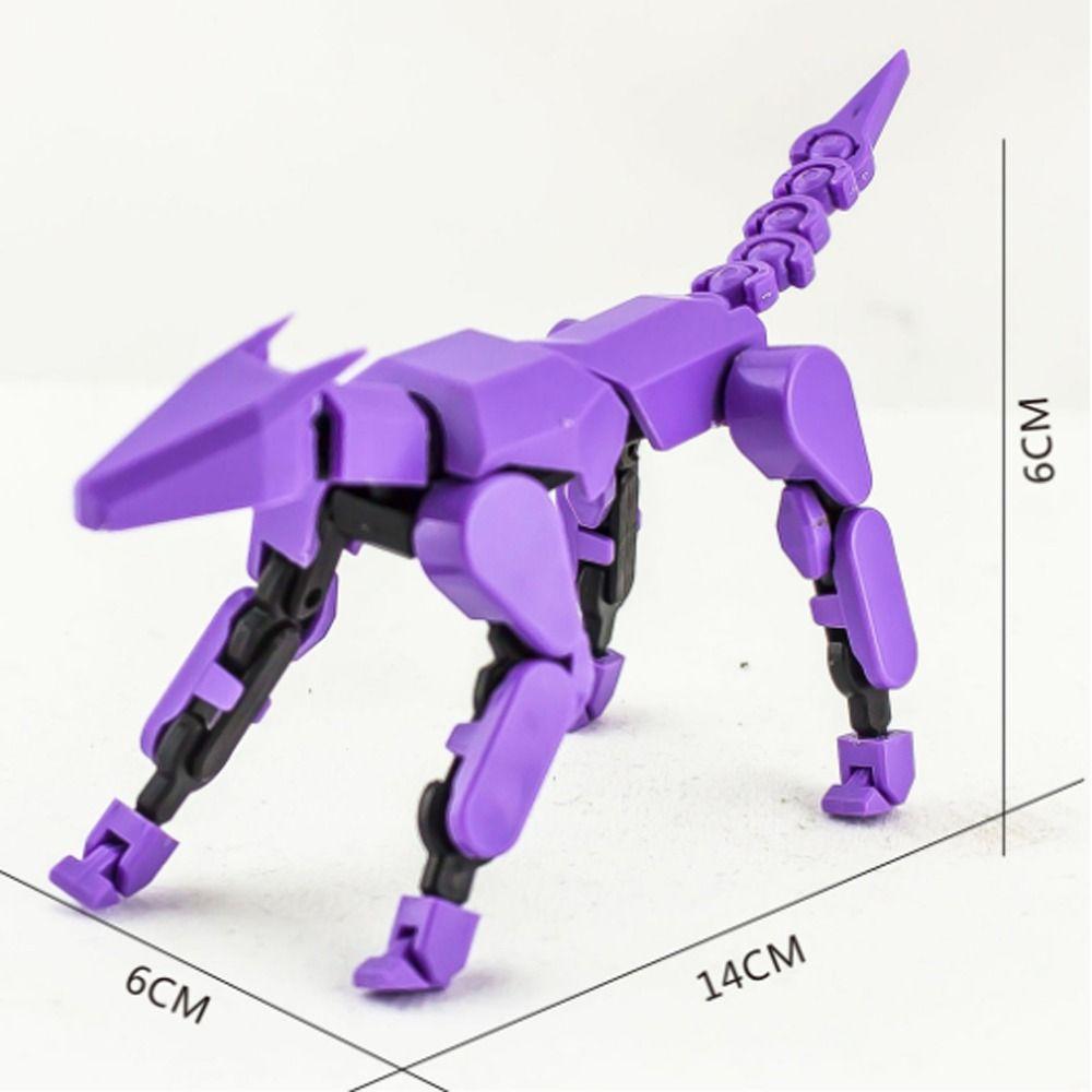 Shapeshift Movable Dog Figures Mannequin Multi-Jointed Dog Lucky Character Robot  Collection Gifts