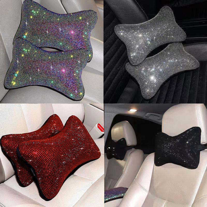 

Кристалл авто подушка для шеи Bling автокресло голова шеи авто подголовник поддержка отдыха подушка Bling салон автомобиля