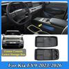 For KIA EV9 2026 2026 2026 2026 Car Armrest Storage Box Center Console Lower ABS Organizer Tray Cup Holder Stowing Accessories