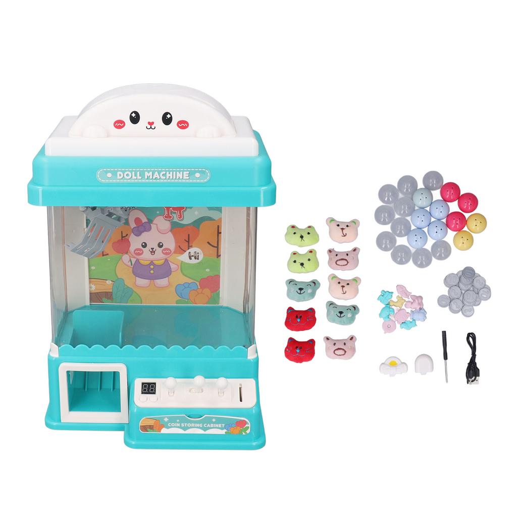 Electric Doll Machine Sound Timing Coin Operated Small Claw Grabber Machine for Family