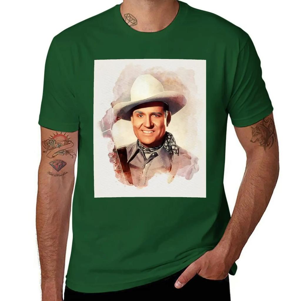 Gene Autry, Leggenda della Musica T-Shirt nuova edizione sublime Estetica abbigliamento oversizeds magliette grafiche uomo hip hop
