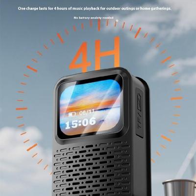 Magnetic BT5.0 Speaker LED Display Visible In Daylight Card Music Storage 15H Battery Long Playing Time
