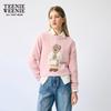 Teenie Weenie Women's Bear Jacquard Knit Sweater
