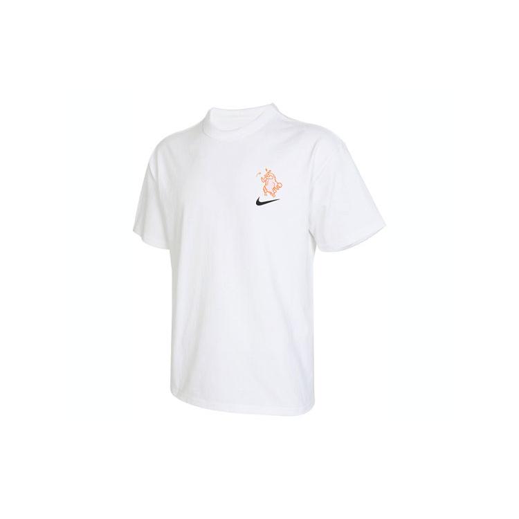 Nike T Shirts Men's White Crew Neck Moderate HJ3954-100