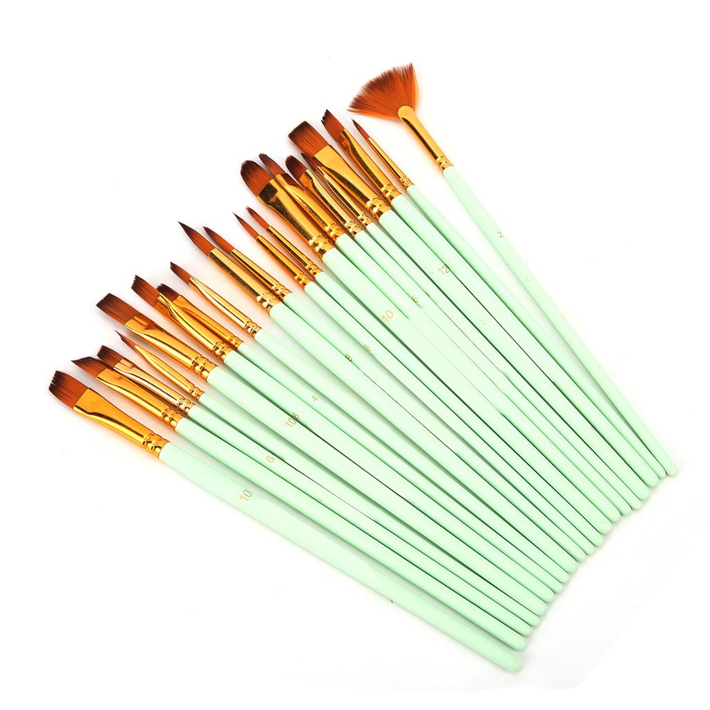 Zestawy pędzli malarskich Multimodalne włosie nylonowe 5 różnych typów Pędzle do farb olejnych do malowania olejem, akwarelą, gwaszem