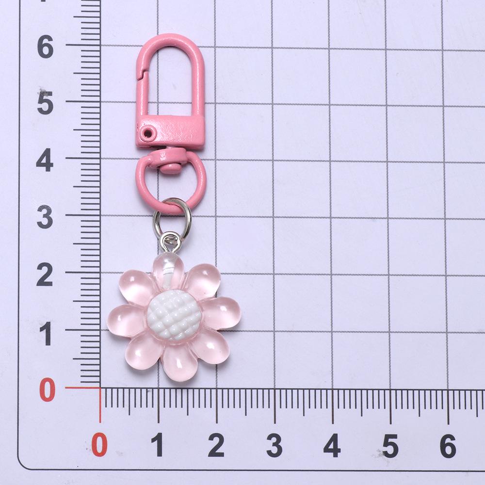 Mini Flower Keychain: Cute Resin Floral Charm Keyring, Ideal for Gifts and Bag Decoration