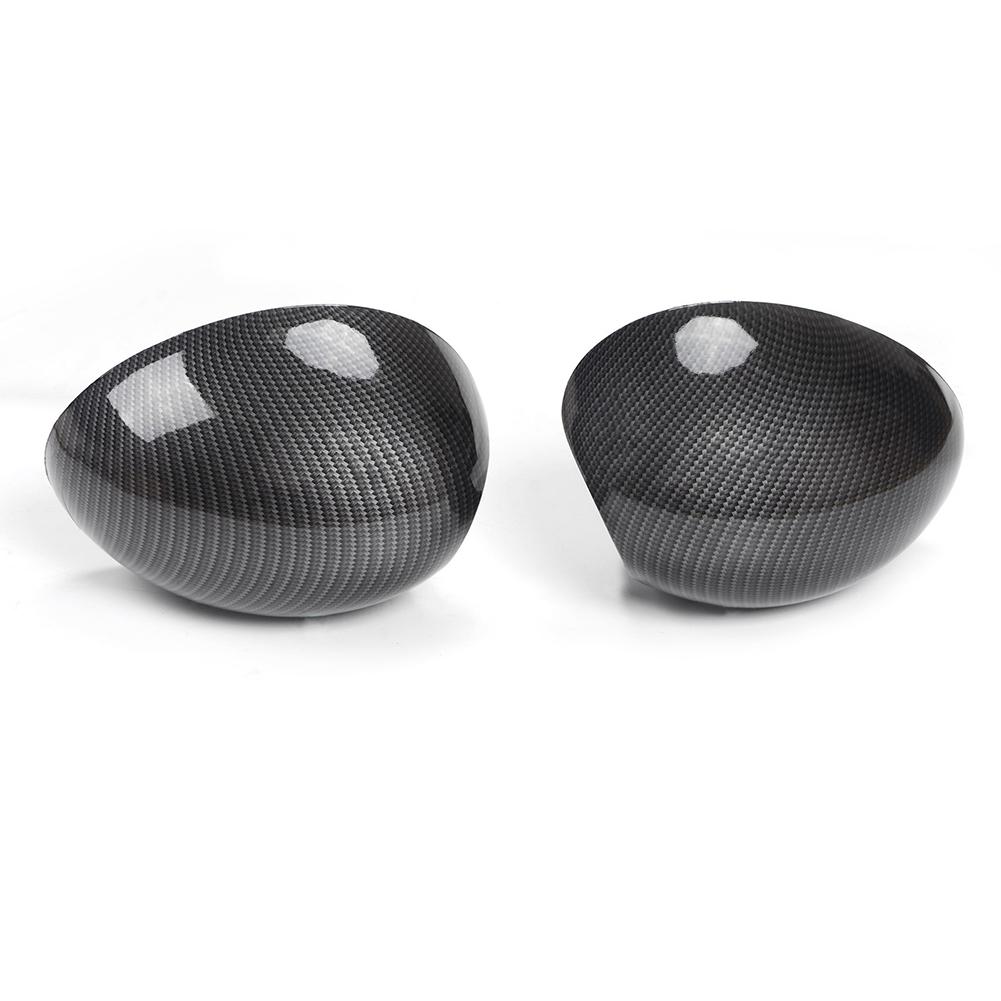 Carbon Texture ABS Wing Mirror Cover Set for Mini Cooper R55 R56 R57 R58 R60 R61 Exterior Mirror Housing Replacement