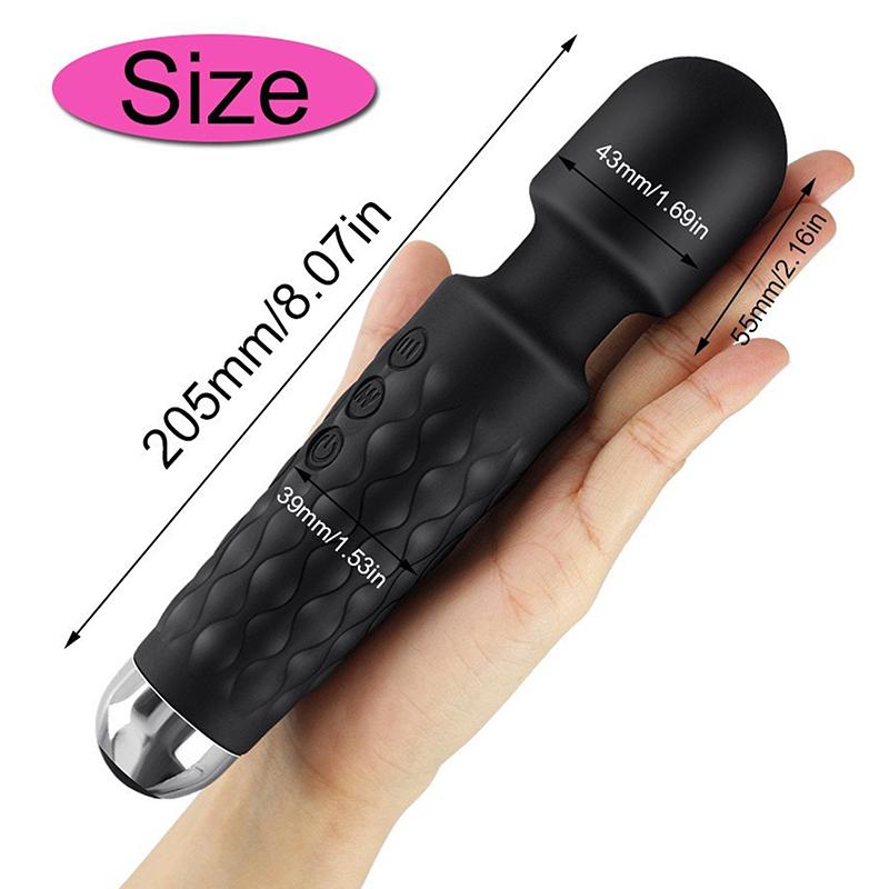 Av Vibrator Strong Magic Wand Waterproof Massager Clitoris Stimulator Sex Toys G Spot Usb Rechargeable Adult Female Sex Product