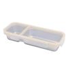 Portable Snack Container 304 Stainless Steel Sealed 2 Compartment Food Storage Container for Travel Camping Picnic