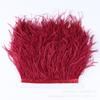 8-10Cm Ostrich Trim Khaki Feather Ribbon Fringe For Sewing High Quality Plumas Crafts Costumes Party Decoration