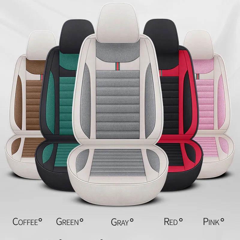 Coprisedile Universale in Lino Protezione Sedile Auto in Lino Cuscino per Veicolo Automobilistico Adatto per Berlina SUV Pick-up Articoli per Auto
