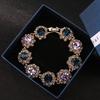 Super Flash Rhinestone Retro Bracelet Women's Fashion Crystal Hand Jewelry Gift Internet Celebrity Bracelet Atmospheric Bracelet Bracelet